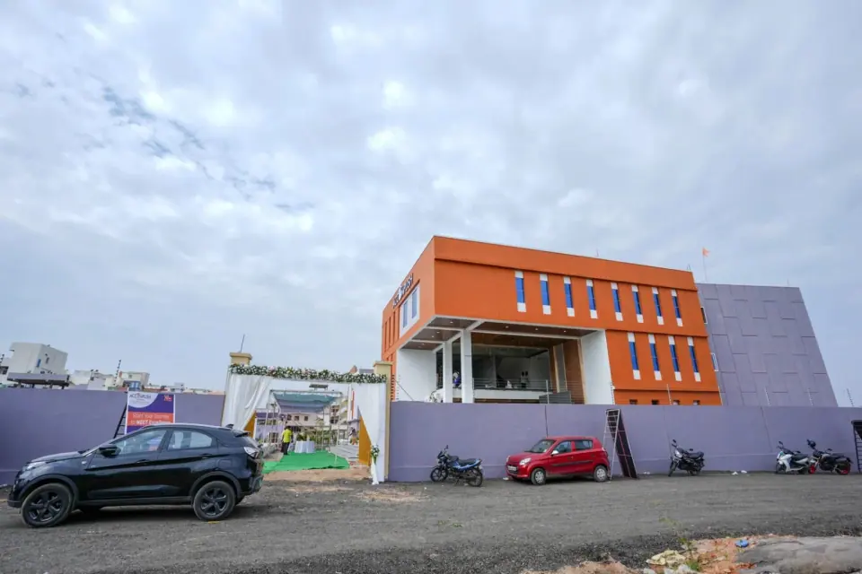 Side view of the campus building