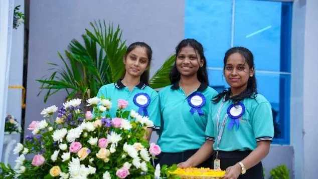 Students at a campus event