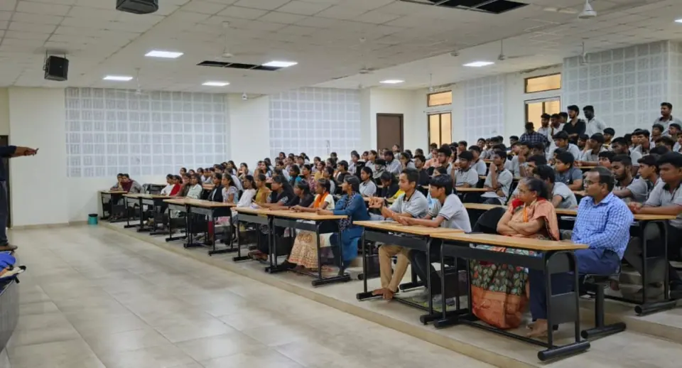 Students in a lecture hall