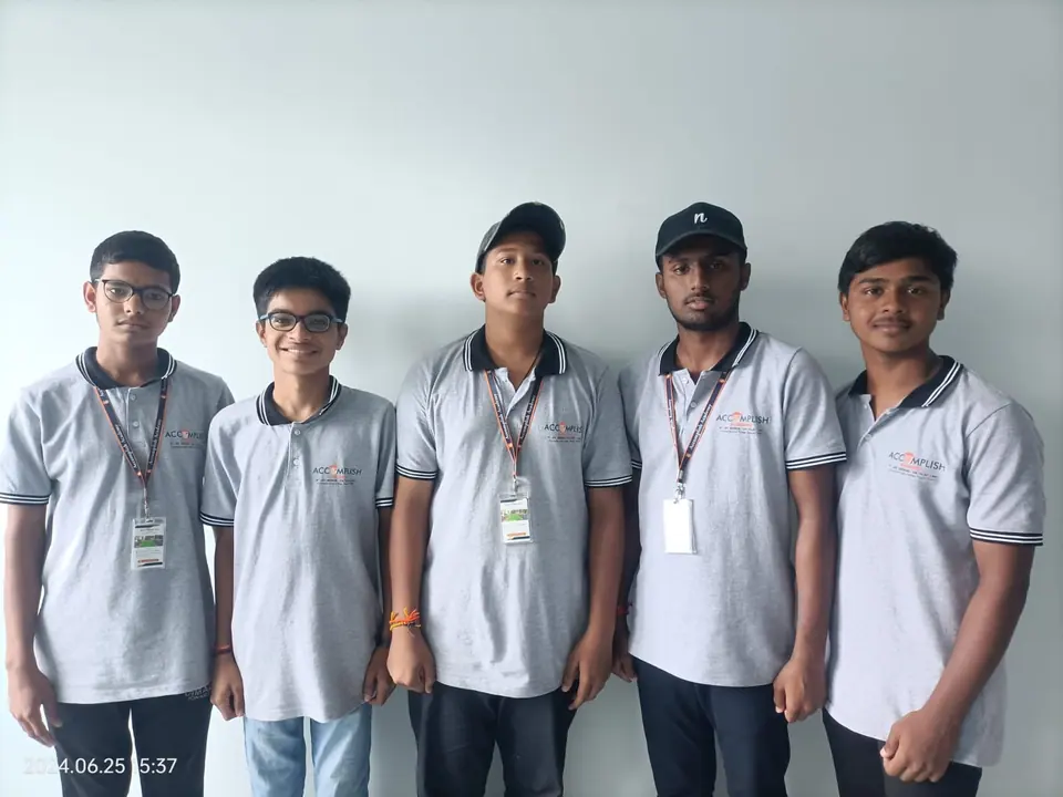 A group of students on campus